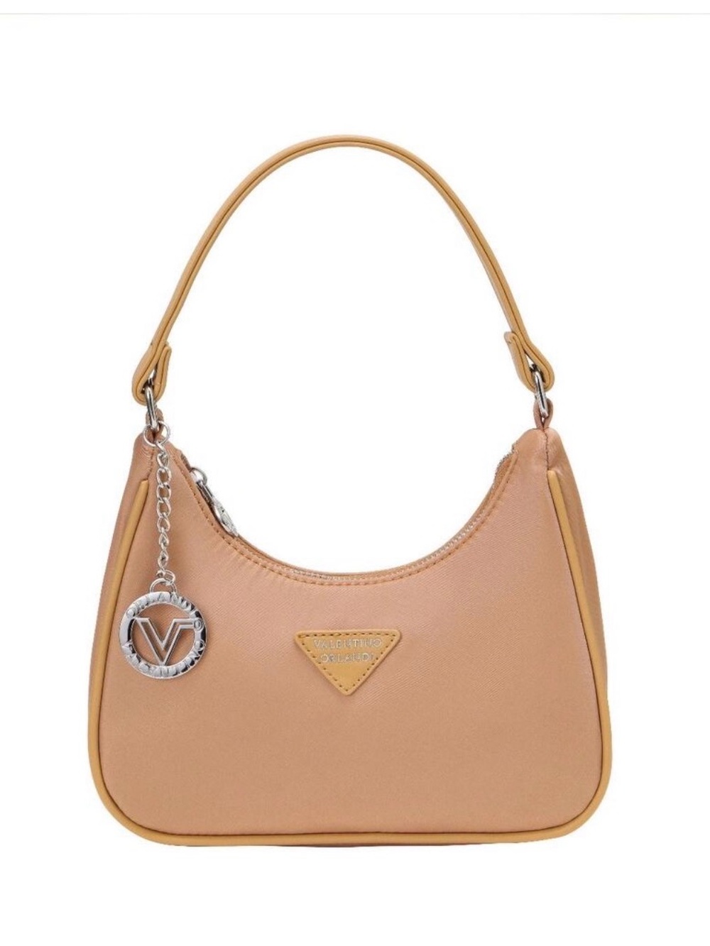 Valentino Orlandi Shoulder Bag with Logo Charm